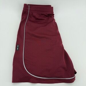 ASRV Mens DSG-0957 Mesh Training Shorts Maroon Red Athletic Gym Running Size M